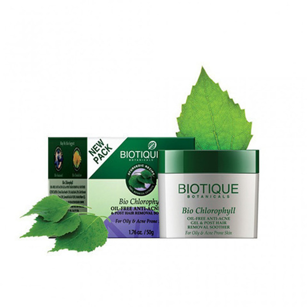 Антибактериальный крем-гель Biotique Bio Chlorophyll Oil-Free Anti-Acne Gel, 50 г