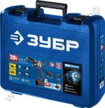 ЗУБР Т7, 20 В, 70 Н·м, 2 АКБ (4 А·ч), бесщеточная дрель-шуруповерт, кейс, Профессионал (DB-201-42)