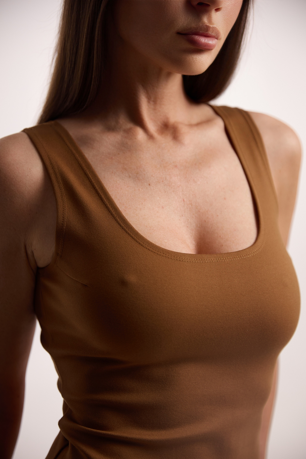 Платье-майка (Горчичный)