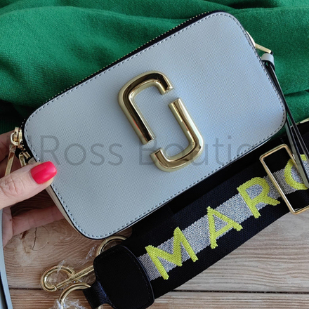 Серая сумка Snapshot White Multi Marc Jacobs