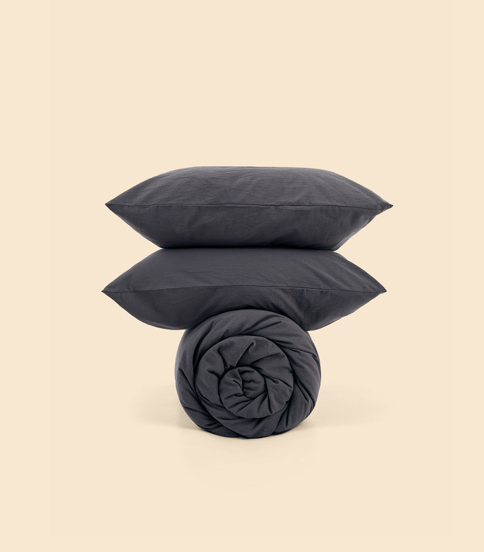 Пододеяльник - Melange Black - 220x200