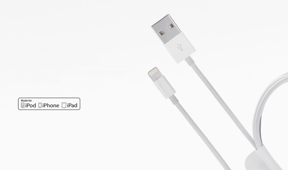 USB кабель Xiaomi Lightning Apple (1m) TopTurbo