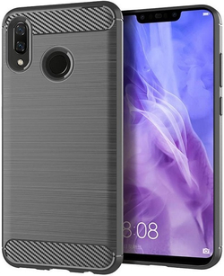 Чехол для Huawei Nova 3 цвет Gray (серый), серия Carbon от Caseport