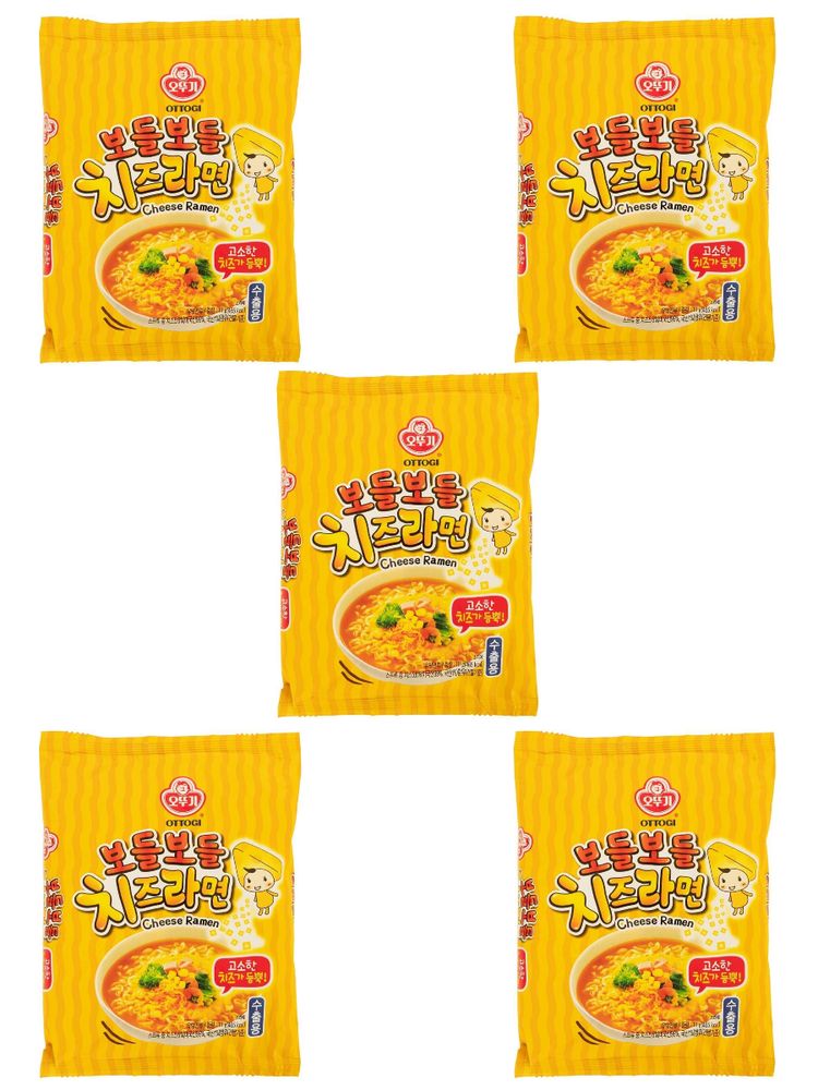 Лапша быстрого приготовления Ottogi Cheese Ramen 111 г, 5 шт