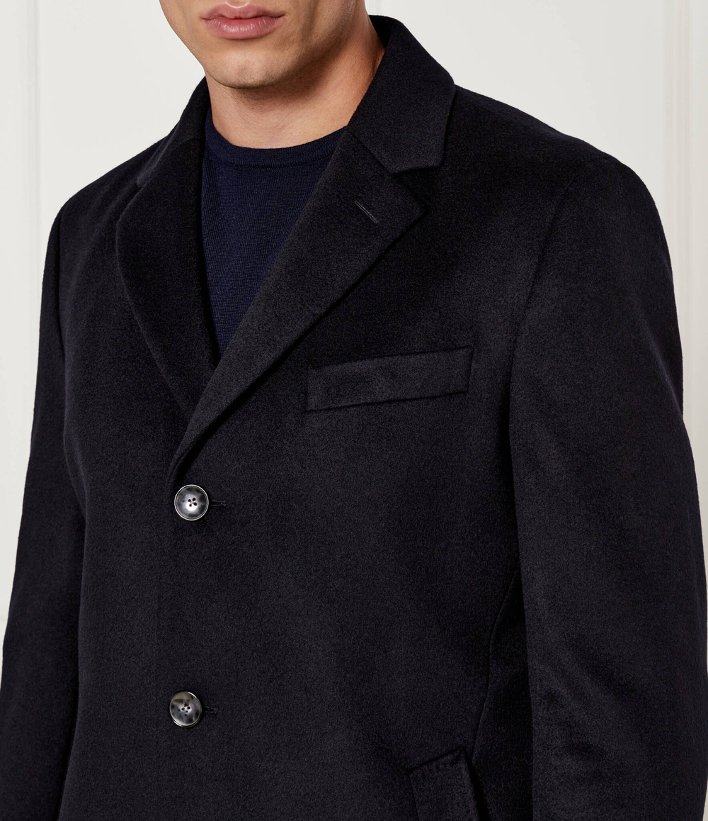 Хлопковое пальто Hyde BOSS BLACK - темно-синий(50525739)