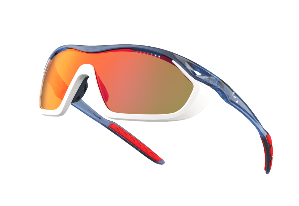 Спортивные очки 720armour Analog Pro / Translucent Midnight Blue Temple / Matte White Gasket / HC Red Black Lens