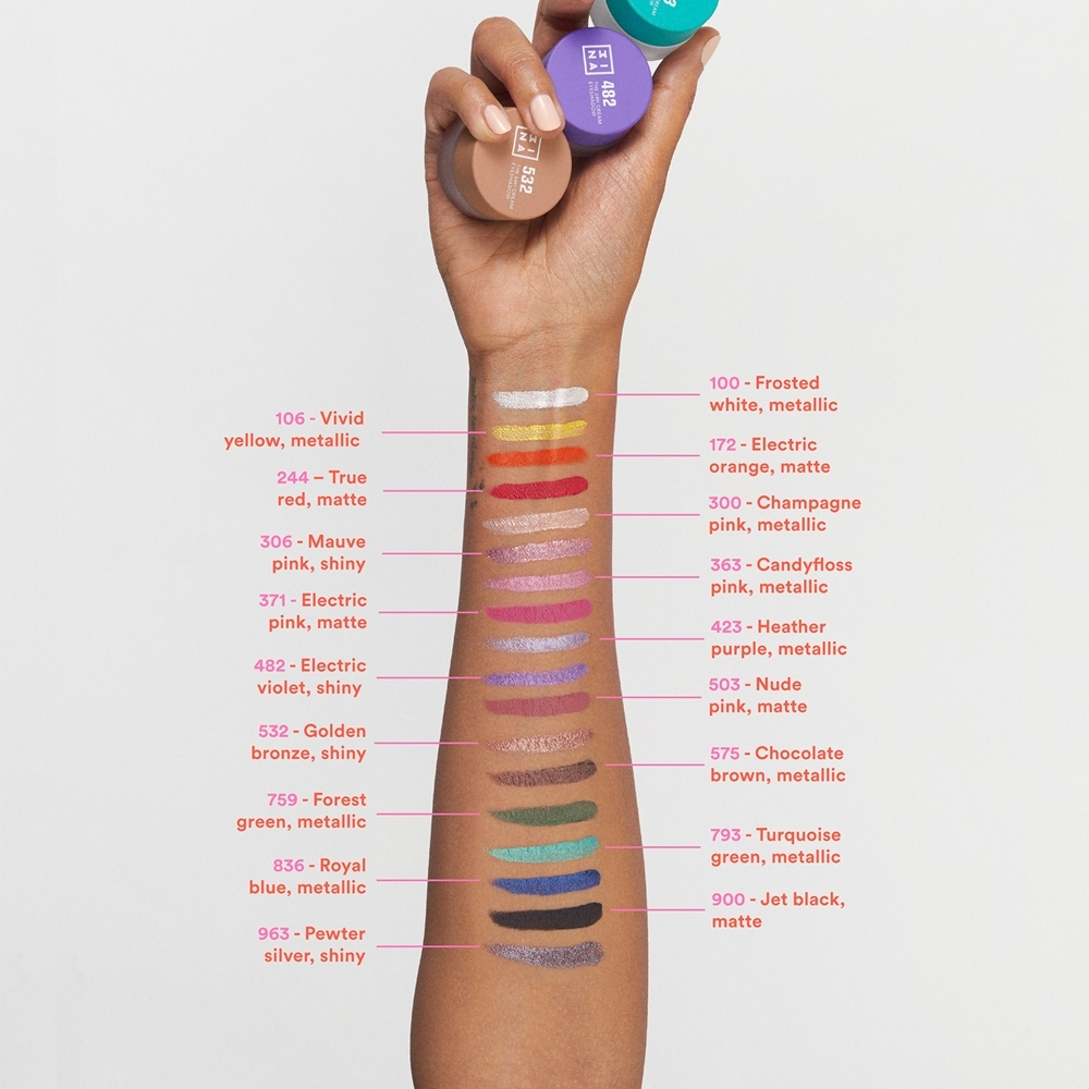 3INA The 24H Cream Eyeshadow - кремовые тени для век, 3 ml