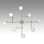 8115/8C COMFI LN26 248 никель, металл Люстра потолочная LED GX53 8*7W 220V DABRA