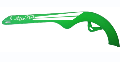 Защита цепи вело 20" сталь, цвет салатовый