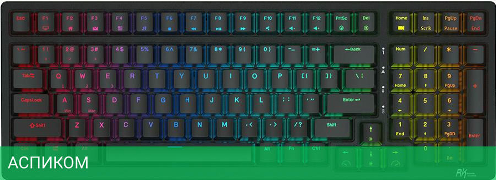 Клавиатура Royal Kludge RK98 Brown switch Black