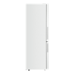 Двухкамерный холодильник MAUNFELD MFF185NFW No Frost с фасадом из белого стекла