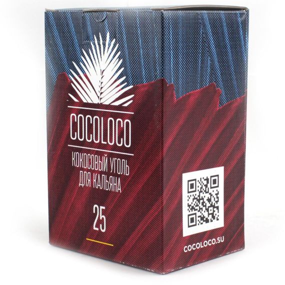 Уголь кокосовый «Cocoloco» 1 кг (25 мм)