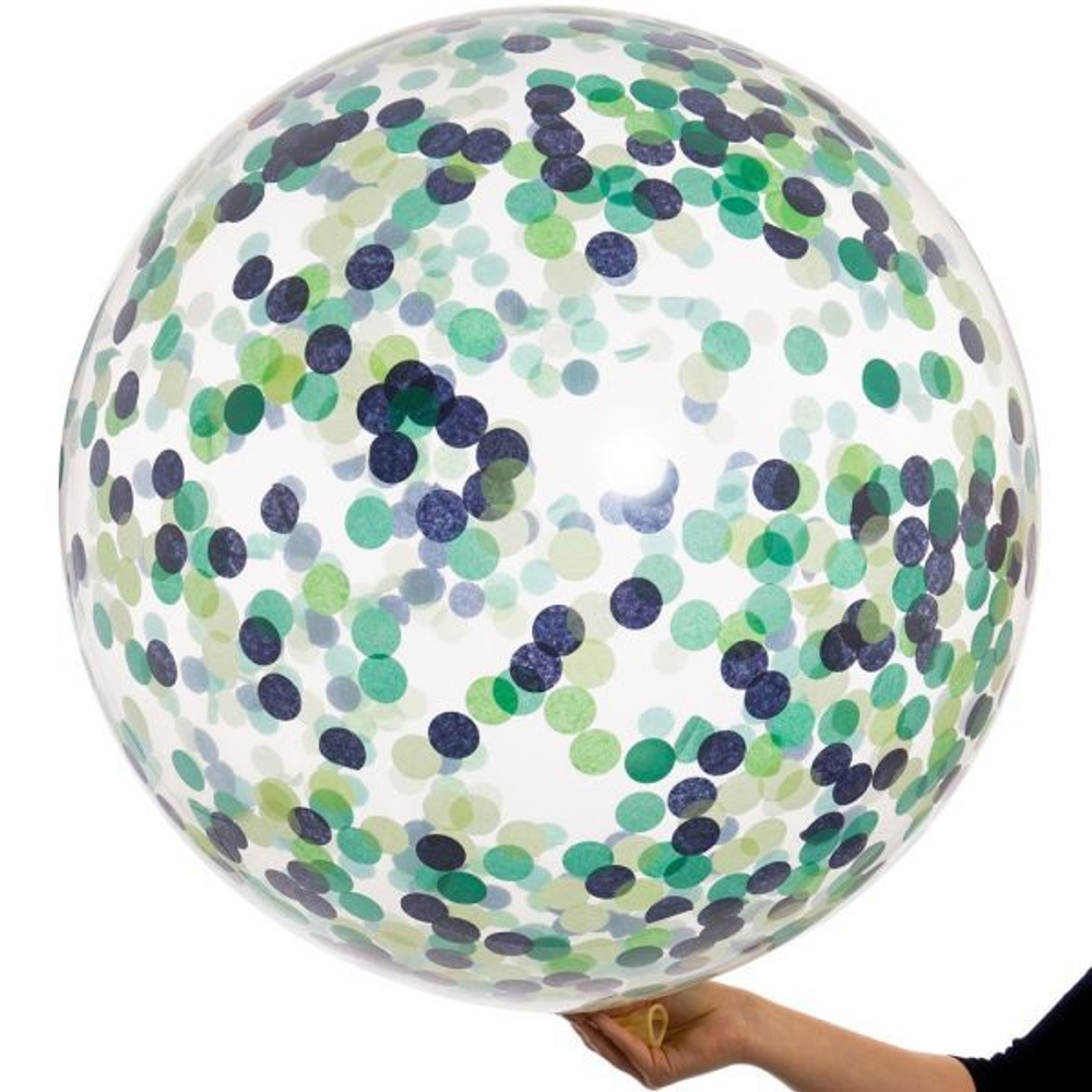 Большой прозрачный шар с конфетти