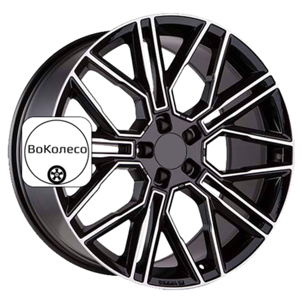 9,5x21/5x130 ET46 D71,6 KHW2101 (Cayenne) Black-FP Khomen Wheels