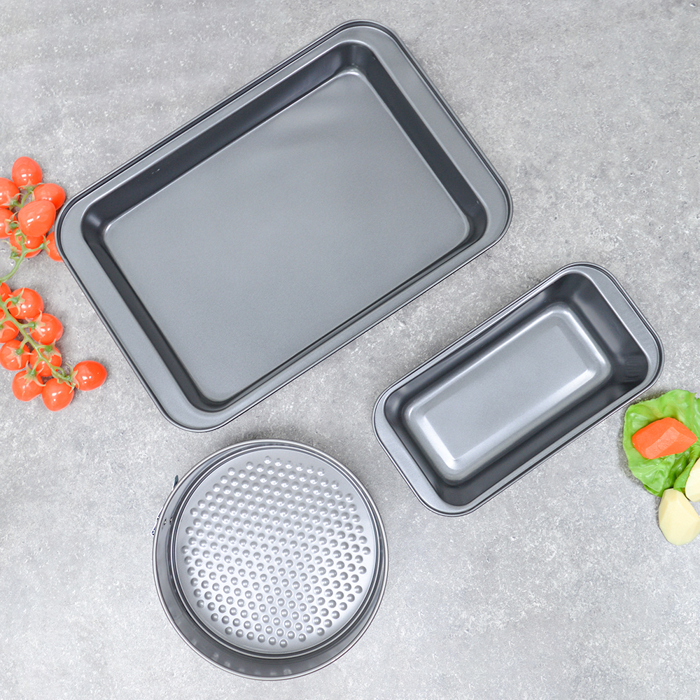 Набор форм для выпечки, 3шт в наборе (37*25*5см, 20*6,5см, 25*13*6см) 750г