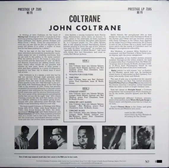 John Coltrane – Coltrane (Analogue Productions) LP