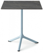 Стол ламинированный обеденный Scab Design Tripe, голубой, черный мрамор Сахара