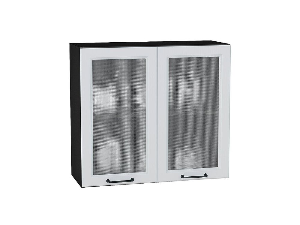 Шкаф верхний с 2-мя остекленными дверцами Ницца