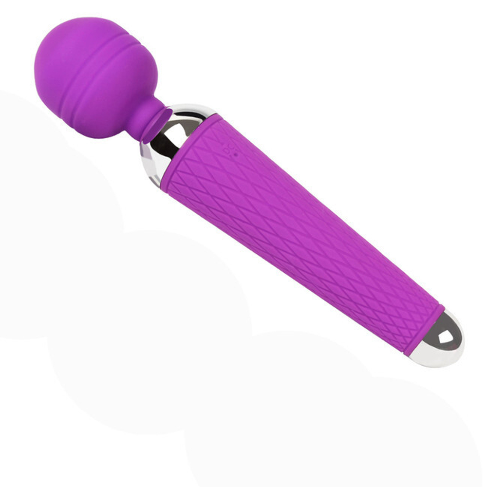 Маленький мощный силиконовый вибратор Female Massage Wand 10 режимов (фиолетовый) (Цвет: фиолетовый)