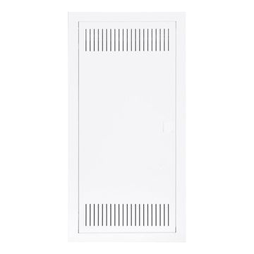 Щит встраиваемый мультимедийный 48 (1 рейка + 3 пласт.м.п.) с металлической дверцей Schrack Technik BK085734-K