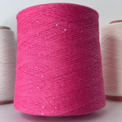 MAGIC; 100% хлопок, прозрачные пайетки 2мм; 580м/100гр; цвет: ярко розовый, прозрачные пайетки 2мм;