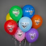 Шар (12''/30 см) Зубастики, Яркая команда, Ассорти, пастель, 2 ст, 25 шт.