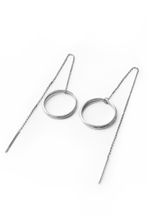 Серьги-протяжки с кольцом 20 мм