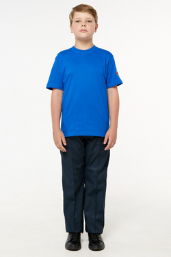 Футболка детская МЧС (вышивка, василек)