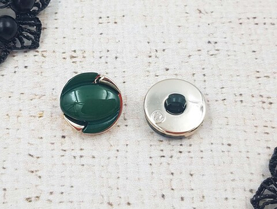 Пуговицы костюмные, d 1,8 см, зелёный