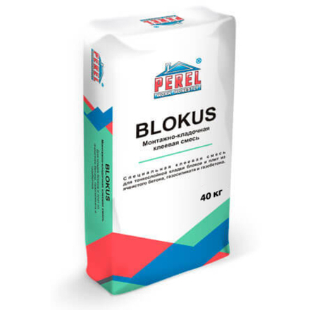 Perel Blokus белый 0334, мешок 40 кг - клеевая смесь