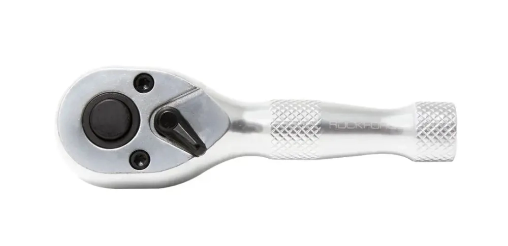 Трещотка реверсивная короткая с накаткой 3/8''(L-105мм 72зуб) RockForce##Rock FORCE RF-802326
