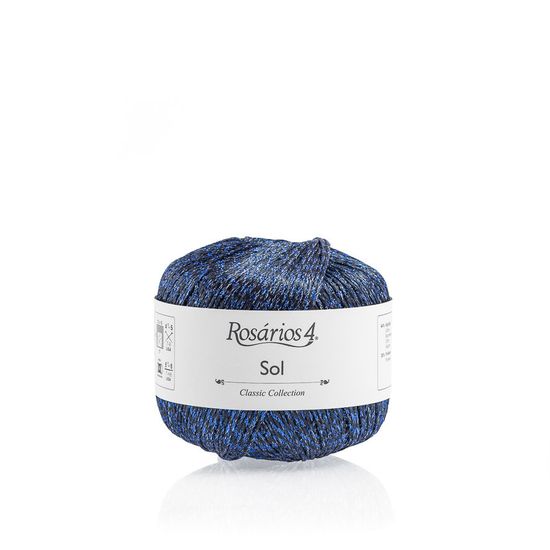 Пряжа ROSARIOS 4 Sol (44% хлопок, 35% полиэстер, 11% металлик, 10% полиамид)