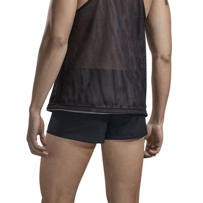 Черно-серая двусторонняя мужская майка Fit Tank-top (Размер: M) (Цвет: разноцветный)