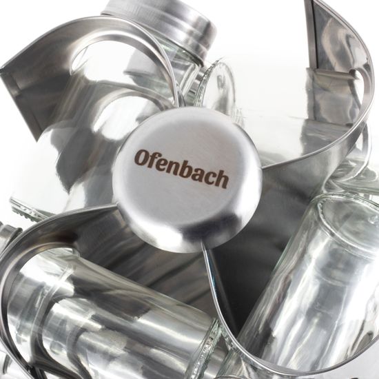 Набор ёмкостей для специй 16 шт. Ofenbach NB 101003 на круглой подставке из нержавеющей стали