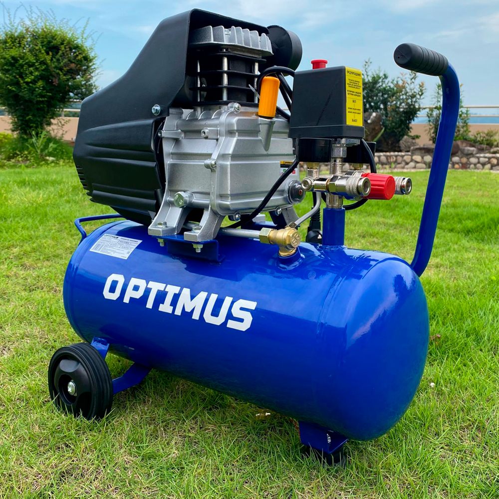 OPT-302430 Компрессор поршневой, 300 л/мин, 2.2 КВт, 220 В, ресивер 24 л