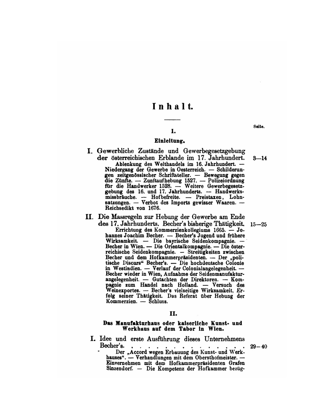 Das Manufakturhaus Auf Dem Tabor in Wien. Ein Beitrag Zur Österreichischen Wirthschaftsgeschichte Des 17. Jahrhunderts. Band 6. Issue 1 | Hans J. Hatschek