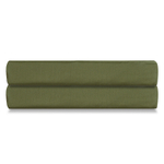Простыня на резинке из сатина оливкового цвета из коллекции wild, 160х200х30 см
