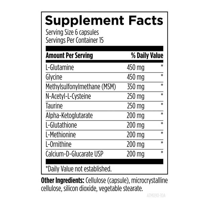 Детокс на основе аминокислот, Amino-D-Tox, Designs for Health, 90 капсул 2