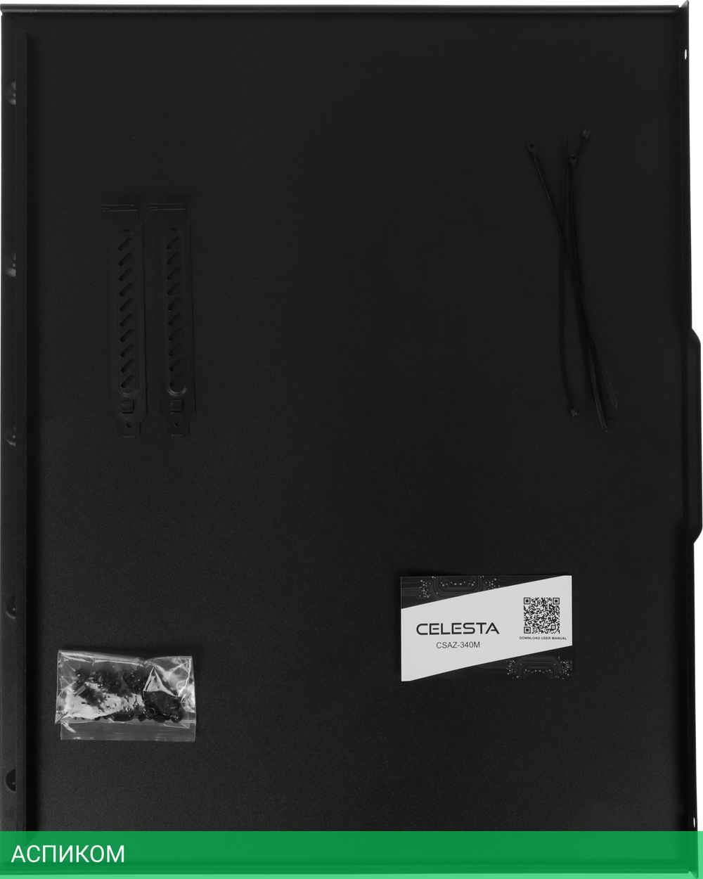Корпус Azza Celesta F черный без БП (CSAZ-340F)