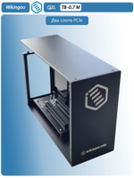 Внешний корпус Wikingoo Q2L с двумя слотами PCIe. Thunderbolt 3/4.