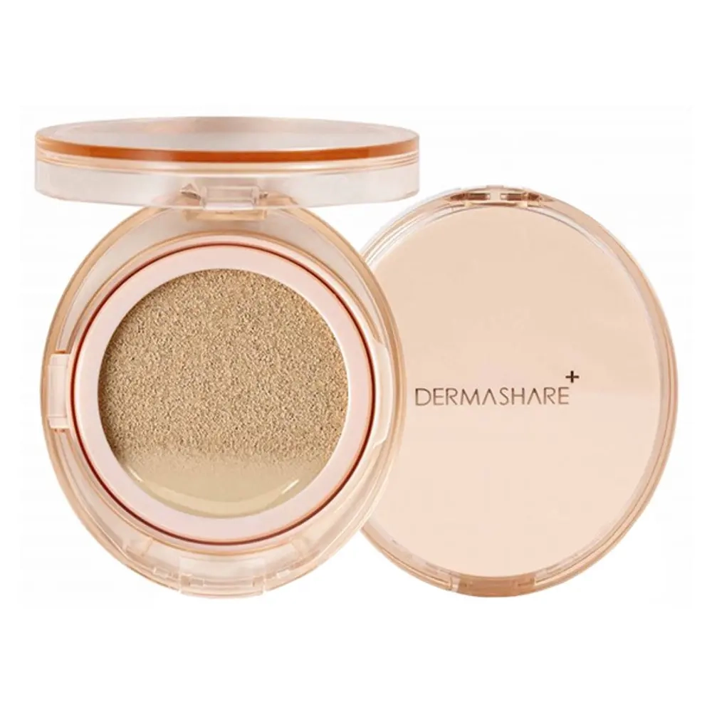 Dermashare Cushion Vegan Long Lasting Air Fixing Cover № 21 Ivory Кушон тональный для лица с матовым финишем № 21 слоновая кость, 12 гр