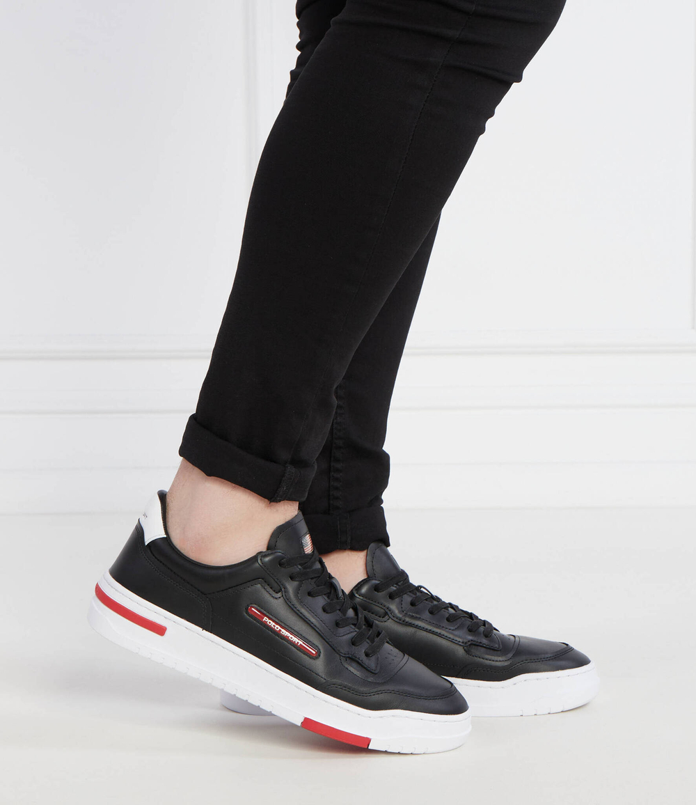 Кожаные кроссовки ps 300 POLO RALPH LAUREN - черный(809931902)