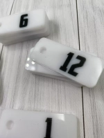 Номерки для ключей 2х5см