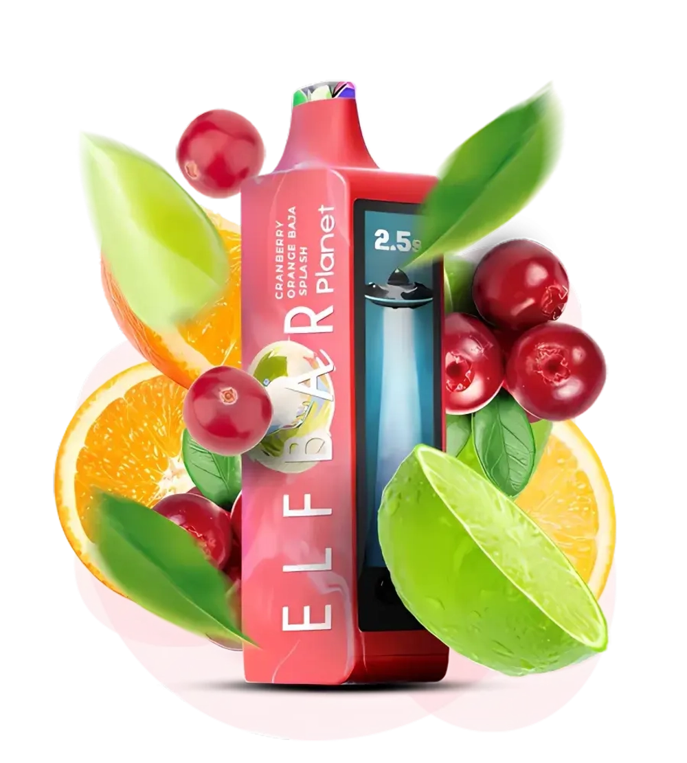 Elf Bar Planet 25000 - Cranberry Orange Baja Splash (5% nic)