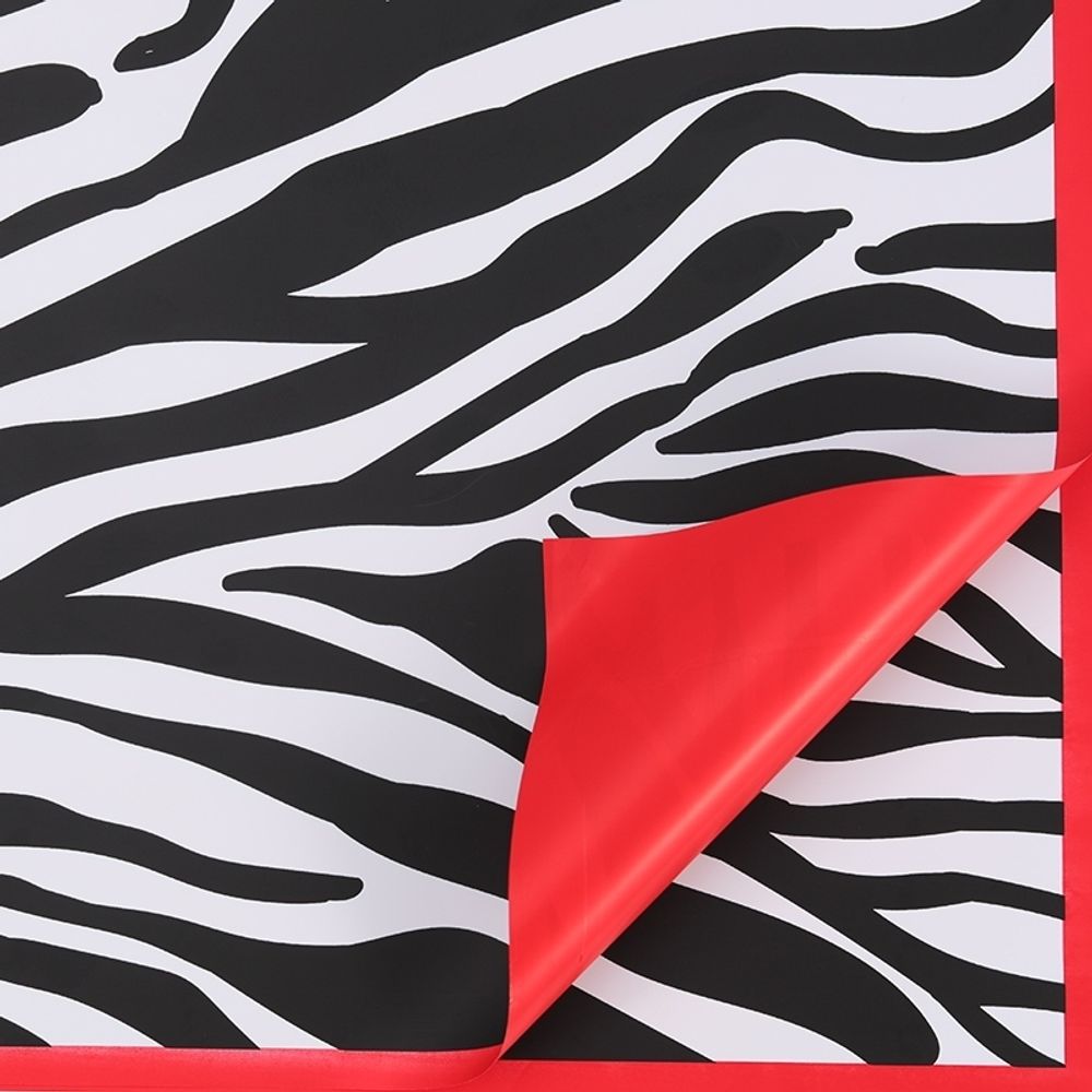 ЛИСТ Зебра 58*58/20шт ЗЕБРА/КРАСНЫЙ