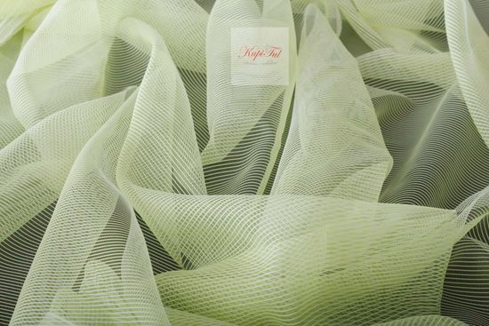 Короткий тюль-арка со стеклярусами. Клайм (салатовый)