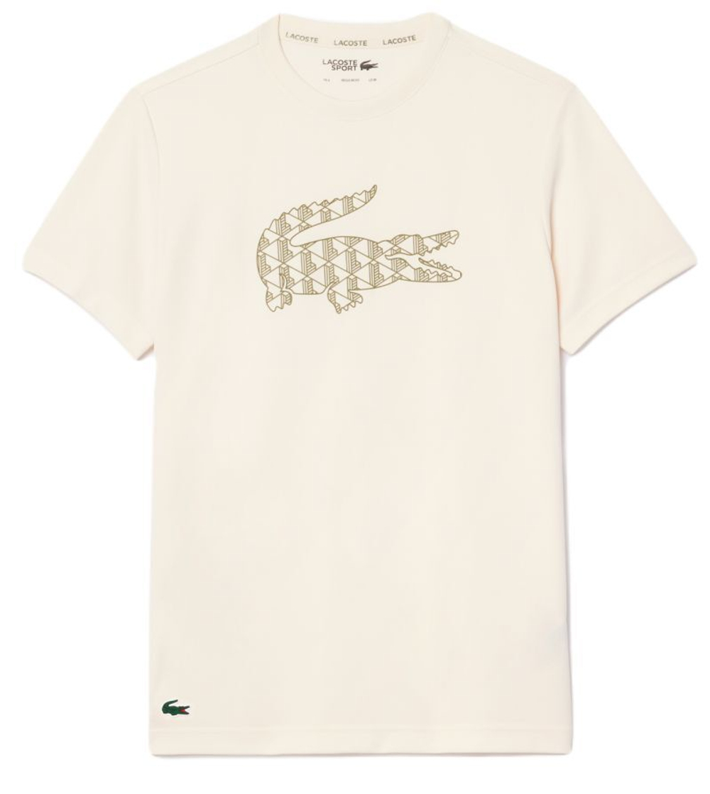 Теннисная футболка Lacoste Ultra Dry Pique Tennis T-Shirt - White