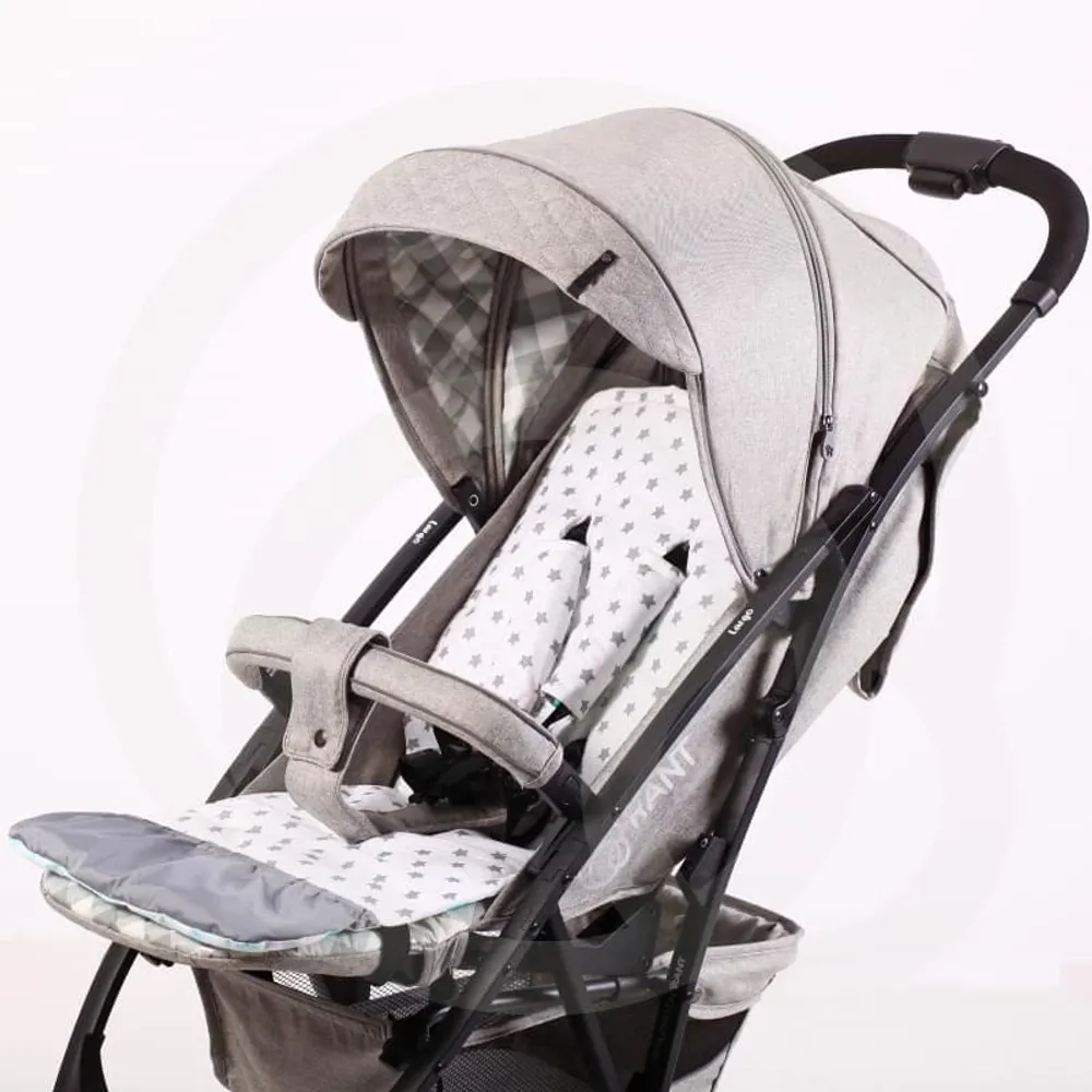 33/10 Матрас в прог. коляску универсальный "Звездочка" (серый+белый) 35*84 см. 33/10 Матрас в прог. коляску универсальный "Звездочка" (серый+белый) 35*84 см.