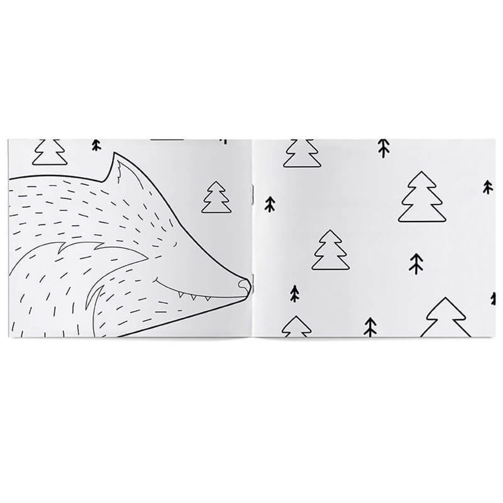 Раскраска «Волк и семеро козлят» для самых маленьких