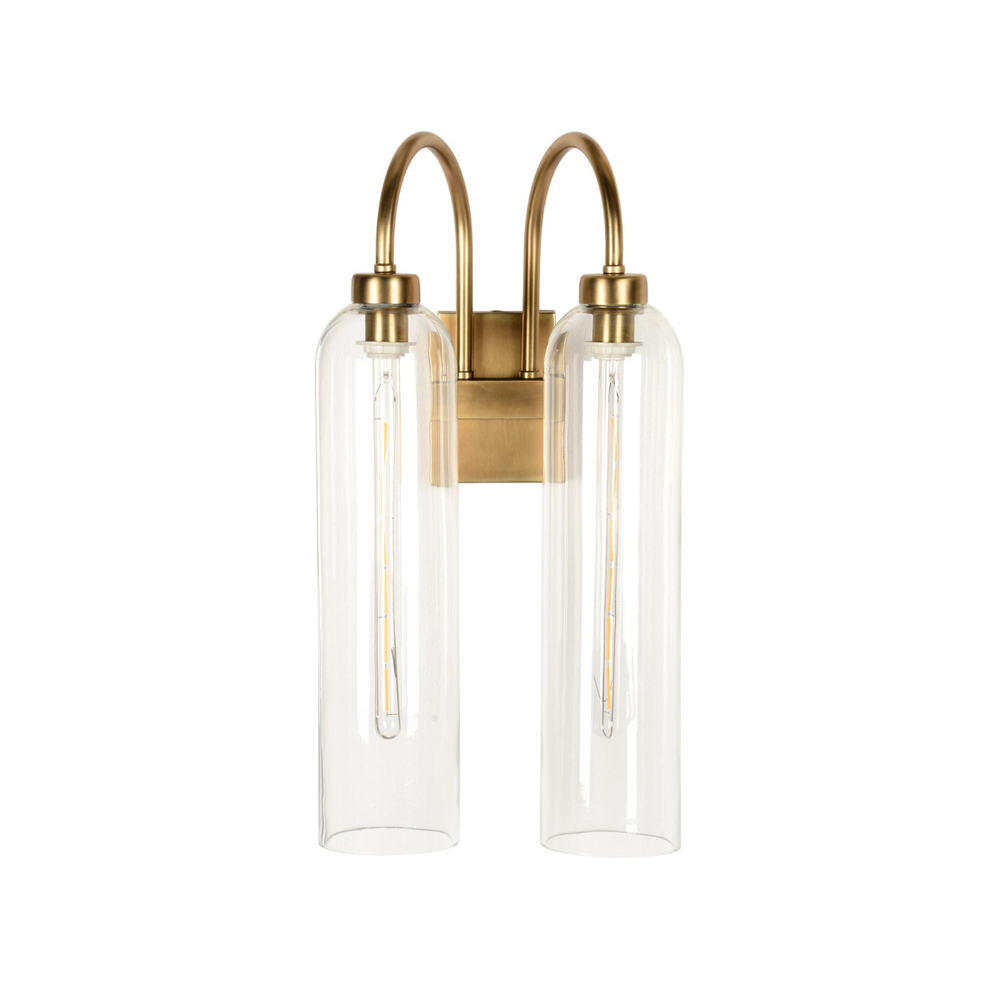 Настенный светильник BRWL7023 antique brass